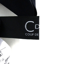 クードシャンス CdeC COUP DE CHANCE ブラウス シャツ 半袖 Vネック シンプル 38 ネイビー 紺 /KT19 レディース_画像3