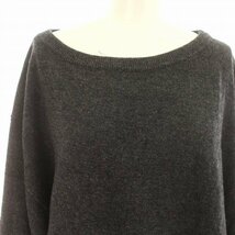 CITYSHOP 23AW OFF-SHOULDER アシンメトリー ニット オフショル セーター F グレー_画像4