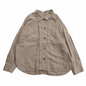 グリーンレーベルリラクシング ユナイテッドアローズ green label relaxing シャツ カットソー ブラウス リネン混 ワイド ゆったり♪2