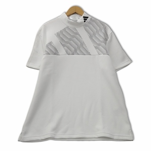 アディダス adidas HY0940 モックネック 半袖 パフォーマンスロゴ カットソー Tシャツ 2XL ホワイト