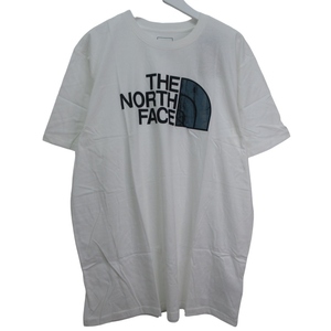 未使用品 ザノースフェイス THE NORTH FACE タグ付き 未使用 Tシャツ 半袖 ロゴプリント 白 XLサイズ 0413 メンズ