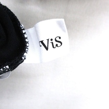 ビス ViS カットソー Tシャツ 半袖 フリル コットン シンプル F ブラック 黒 /KT33 レディース_画像3
