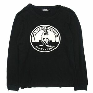  Hysteric Glamour HYSTERIC GLAMOURhis девушка пирог ru футболка с длинным рукавом cut and sewn long T tops M чёрный мужской женский /*ME4