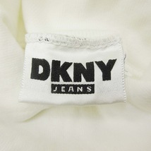 ダナキャランニューヨーク DKNY ヴィンテージ JEANS ハイネック Tシャツ カットソー トップス 長袖 コットン ロゴ プリント vintage F_画像4