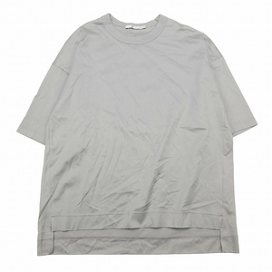 美品 11SS ユニクロ UNIQLO プラスジェイ +J スーピマコットン オーバーサイズ Tシャツ 半袖 五分袖 クルーネック 丸首 ロングテール