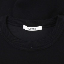スローン SLOANE ニットマキシワンピース ロング 長袖 2 黒 ブラック /DF ■OS レディース_画像3