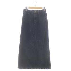 ヘルシーデニム Healthy denim DENIM SLIT LONG スカート デニムスカート スリット ロング カットオフ S チャコールグレー /HS ■OS レディ