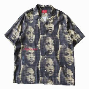 極美品 22SS シュプリーム SUPREME Lil Kim S/S Shirt リル・キム ショートスリーブ シャツ カットソー 半袖 総柄 星 スター サイズXL