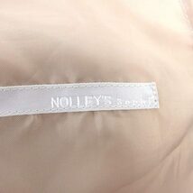 ノーリーズ Nolley's テーパード パンツ センタープレス イージー 無地 シンプル ウエスト紐 36 ベージュ /HT6 レディース_画像3