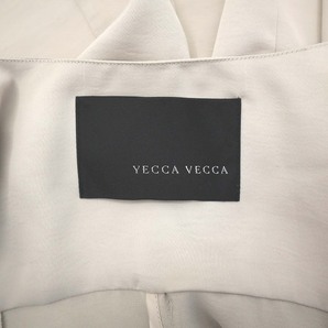 イェッカヴェッカ YECCA VECCA サテンライダースジャケット ツヤあり ブルゾン ライトベージュ レディースの画像3