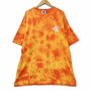NASTOYS ナストイズ Mid-Century Tie dye S/S T-Shirts タイダイ染めS/S Tシャツ XL オレンジ