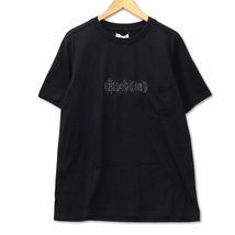 タカヒロミヤシタザソロイスト sc.0023SS21 doe(s) (s/s tee) クルーネック 半袖 ロゴプリント カットソー Tシャツ 48 ブラック_画像1