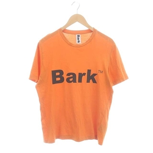 バーク Bark ロゴプリント Tシャツ 半袖 コットン S オレンジ /HS ■OS ■AD メンズ