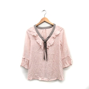  Chesty Chesty блуза рубашка 7 минут рукав лента оборка простой 0 розовый /KT4 женский 