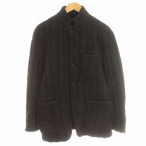 エンジニアードガーメンツ Engineered Garments ニット ジャケット ケーブルニット M チャコールグレー