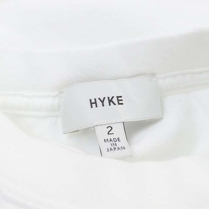 ハイク HYKE LONG SLV TEE カットソー Tシャツ 長袖 2 白 ホワイト /HK ■OS レディースの画像3