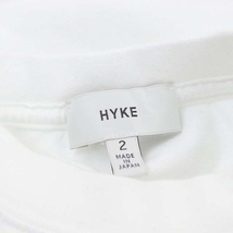 ハイク HYKE LONG SLV TEE カットソー Tシャツ 長袖 2 白 ホワイト /HK ■OS レディース_画像3