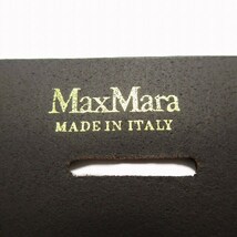 マックスマーラ MAX MARA ワイド ベルト ウエストマーク バックル ハトメ シボ革 イタリア製 S 幅5cm 茶 ブラウン/△M32 レディース_画像5