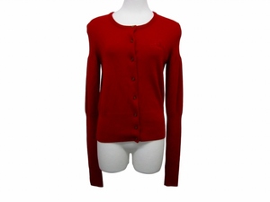 ヴィヴィアンウエストウッドレッドレーベル Vivienne Westwood RED LABEL 美品 ロングリブ カーディガン セーター ロゴ オーブ 刺繍■GY14
