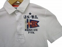 ポロ バイ ラルフローレン Polo by Ralph Lauren ポロシャツ 半袖 刺繍 白 ホワイト 130 ■GY14 キッズ_画像3