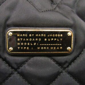 マークバイマークジェイコブス MARC by MARC JACOBS ナイロン キルティング リュックサック WORKWEAR 金金具 ブラック ■GY14の画像6