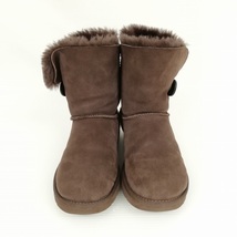 アグ オーストラリア UGG australia 5803 W BAILEY BUTTON ベイリーボタン ムートン ブーツ 24cm ブラウン レディース_画像5