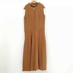  Martini -kmartinique all-in-one beautiful goods no sleeve overall culotte wide pants ratio wing gold button maxi height Brown 