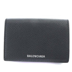 バレンシアガ BALENCIAGA ヴィル ミニコンパクトウォレット 財布 三つ折り レザー 黒 ブラック 558208 /YO16 ■SH ■OH メンズ レディース