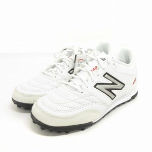 未使用品 ニューバランス NEW BALANCE 442 TEAM TF サッカー トレーニングシューズ MS42TWT2 レザー 白 ホワイト 24cm ■SM1 レディース