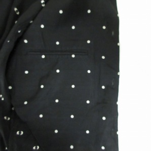 トローヴ TROVE シャツ ジャケット 長袖 ドット柄 内ポケット ブラック 黒 40 約Mサイズ 0324 メンズの画像4