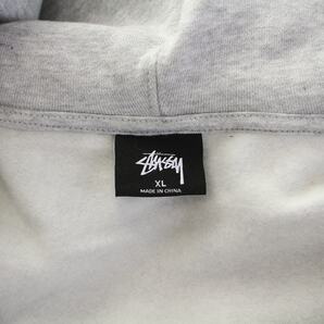 ステューシー STUSSY ジャケット パーカー ジップアップ ロゴプリント 裏生地 長袖 XL グレー /YI3 メンズの画像9