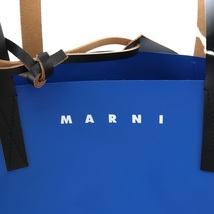 未使用品 マルニ MARNI TRIBECA トートバッグ 青 ブルー 黒 ブラック /AK4 レディース_画像3