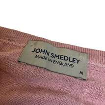 ジョンスメドレー JOHN SMEDLEY カットソー ニット ウール 長袖 M ピンク系 ■070 レディース_画像6