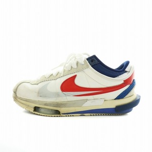 NIKE sacai Zoom Cortez White and University Red спортивные туфли обувь обувь US7.5 25.5cm белый белый многоцветный DQ0581 100