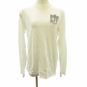 ルシアンペラフィネ LUCIEN PELLAT-FINET Tシャツ ロンT ナンバープリント スカル 白 ホワイト S ■GY09 レディース