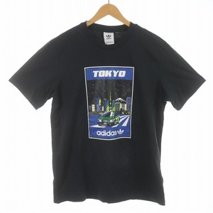 adidas originals 東京KC Tシャツ TOKYO KC TEE カットソー クルーネック プルオーバー 半袖 黒 青 マルチカラー GN2711 /SI15