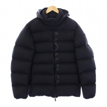 モンクレール MONCLER 22AW DIENG ダウンジャケット アウター ジップアップ フード ロゴ 4 XL 黒 ブラック /KH メンズ_画像1