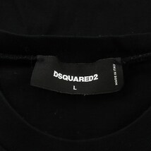ディースクエアード DSQUARED2 Tシャツ カットソー 半袖 プリント コットン L 黒 ブラック S74GD0991 /AN30 メンズ_画像3