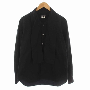 コムデギャルソンオムプリュス COMME des GARCONS HOMME PLUS ボウタイ シャツ 長袖 M 黒 ブラック /YM メンズ