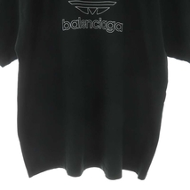 バレンシアガ BALENCIAGA アディダス ADIDAS 23SS オーバーサイズ Tシャツ カットソー 半袖 コットン 4 緑 グリーン /MF ■OS_画像5