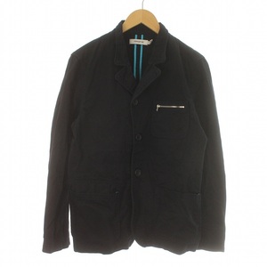 ノンネイティブ nonnative LABOURER PUFF BLOUSON POLY TAFFETA テーラードジャケット シングル ジップポケット 1 S 紺 NN-J207