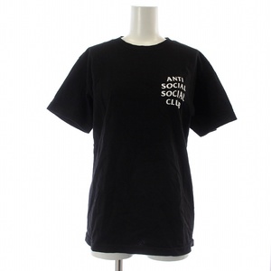 アンチソーシャルソーシャルクラブ Mind Games Black Tee ロゴプリントクルーネック半袖Tシャツ カットソー USA製 S 黒