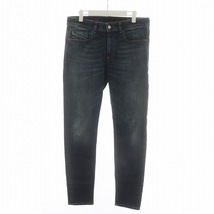 ディーゼル DIESEL Skinny Jeans 1979 SLEENKER デニムパンツ ジーンズ ジップアップ USED加工 テーパード 32 XS 青 A0359509B98_画像1