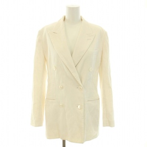  Burberry zBurberrys tailored jacket double no- vent corduroy Vintage 40 L white white /YT lady's 