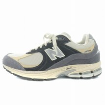 ニューバランス NEW BALANCE M2002RSH スニーカー シューズ ローカット スエード US8 26cm ベージュ 紺 ネイビー グレー /SI15 メンズ_画像1