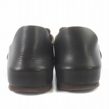 ビルケンシュトック BIRKENSTOCK ロンドン LONDON スリッポン サンダル シューズ ベルト レザー 26.5 茶色 ダークブラウン ●D /SI23_画像4