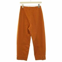 ユナイテッドアローズ UNITED ARROWS クロップドパンツ ストレートパンツ ジップフライ 36 S オレンジ /KQ レディース_画像2