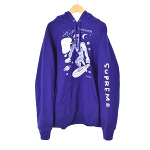 シュプリーム SUPREME ダニエルジョンストン 20SS Hooded Sweatshirt フーデッドスウェットシャツ パーカー フーディー L 青 ブルー ■GY18