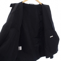 ユーゲン HEUGN 24SS Winston Silk Pe シャツジャケット ジップアップ 絹 シルク 2 M 黒 ブラック COAT059 /KH メンズ_画像8