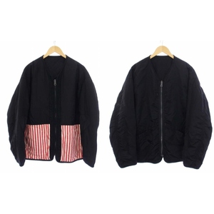 VISVIM 20SS IRIS LINER JKT アイリスライナージャケット ブルゾン リバーシブル ジップアップ 3 L 黒 ブラック 0120105013024